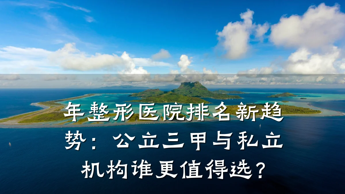 年整形医院排名新趋势:公立三甲与私立机构谁更值得选?