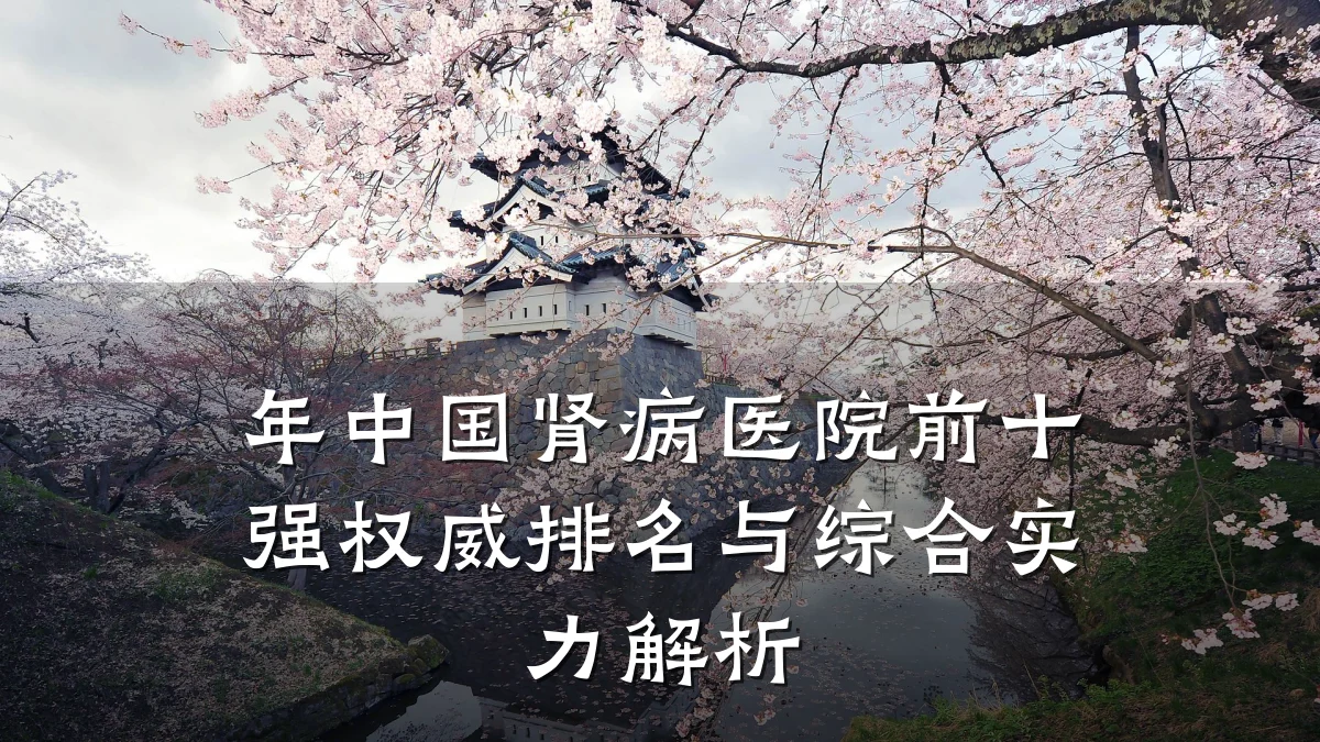 年中国肾病医院前十强权威排名与综合实力解析