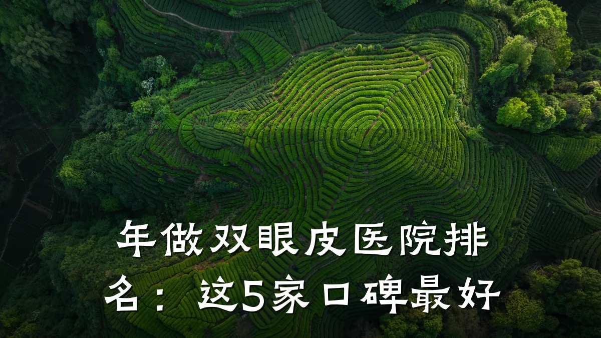 年做双眼皮医院排名:这5家口碑最好