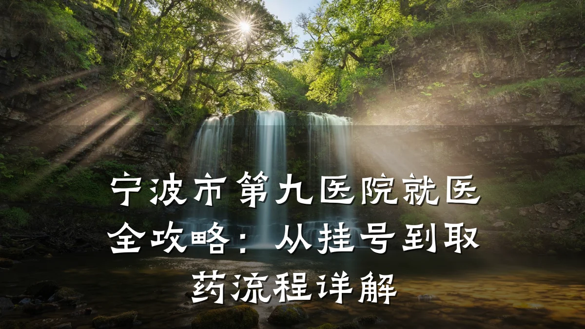 宁波市第九医院就医全攻略:从挂号到取药流程详解
