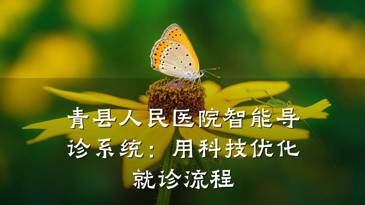 青县人民医院智能导诊系统:用科技优化就诊流程
