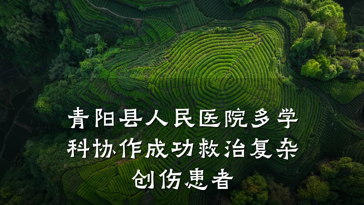 青阳县人民医院多学科协作成功救治复杂创伤患者