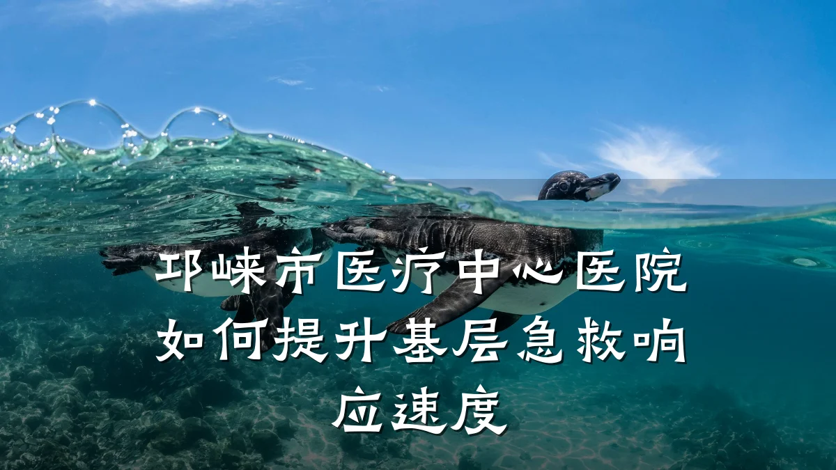 邛崃市医疗中心医院如何提升基层急救响应速度