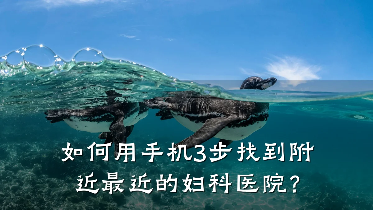 如何用手机3步找到附近最近的妇科医院?