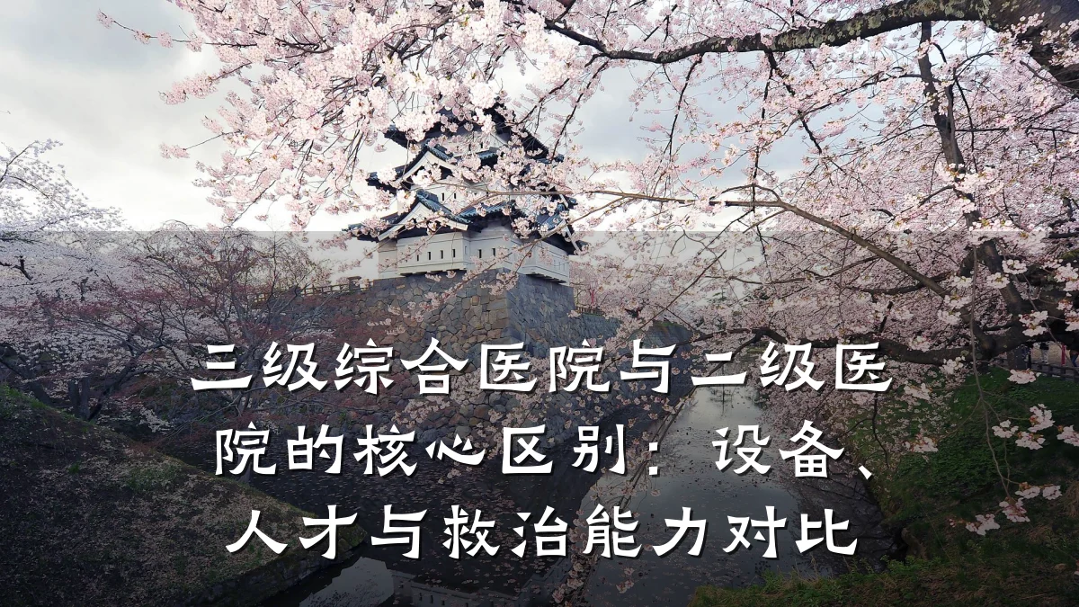 三级综合医院与二级医院的核心区别:设备、人才与救治能力对比