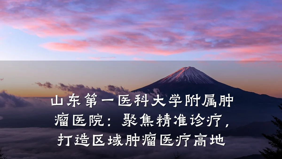 山东第一医科大学附属肿瘤医院:聚焦精准诊疗,打造区域肿瘤医疗高地