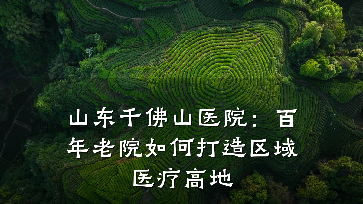 山东千佛山医院:百年老院如何打造区域医疗高地