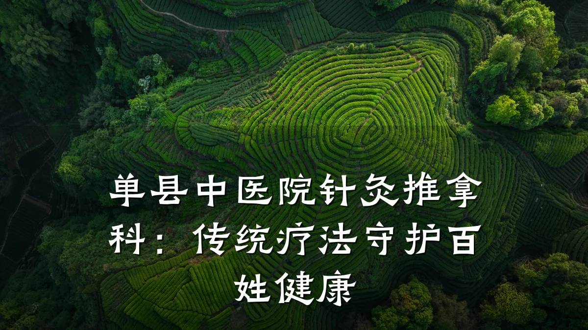 单县中医院针灸推拿科:传统疗法守护百姓健康