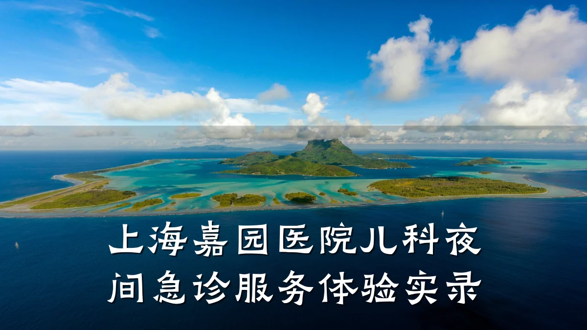 上海嘉园医院儿科夜间急诊服务体验实录