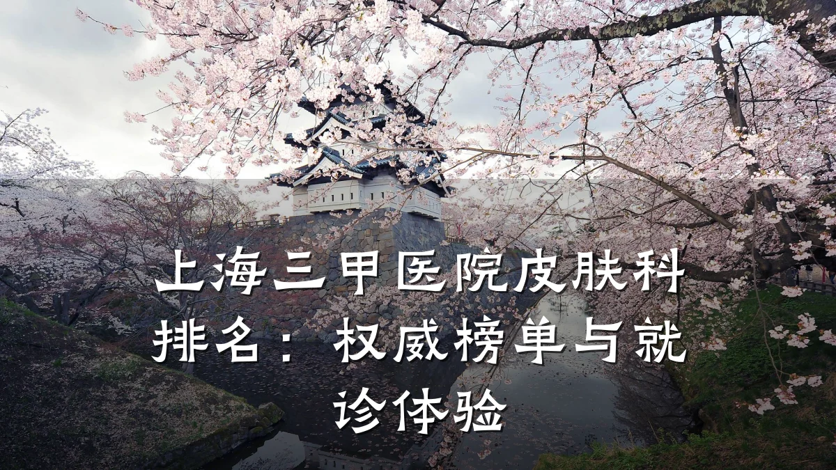 上海三甲医院皮肤科排名：权威榜单与就诊体验