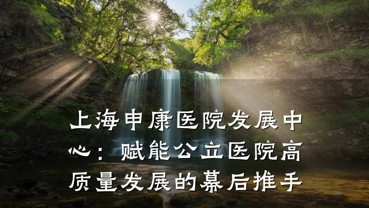 上海申康医院发展中心:赋能公立医院高质量发展的幕后推手