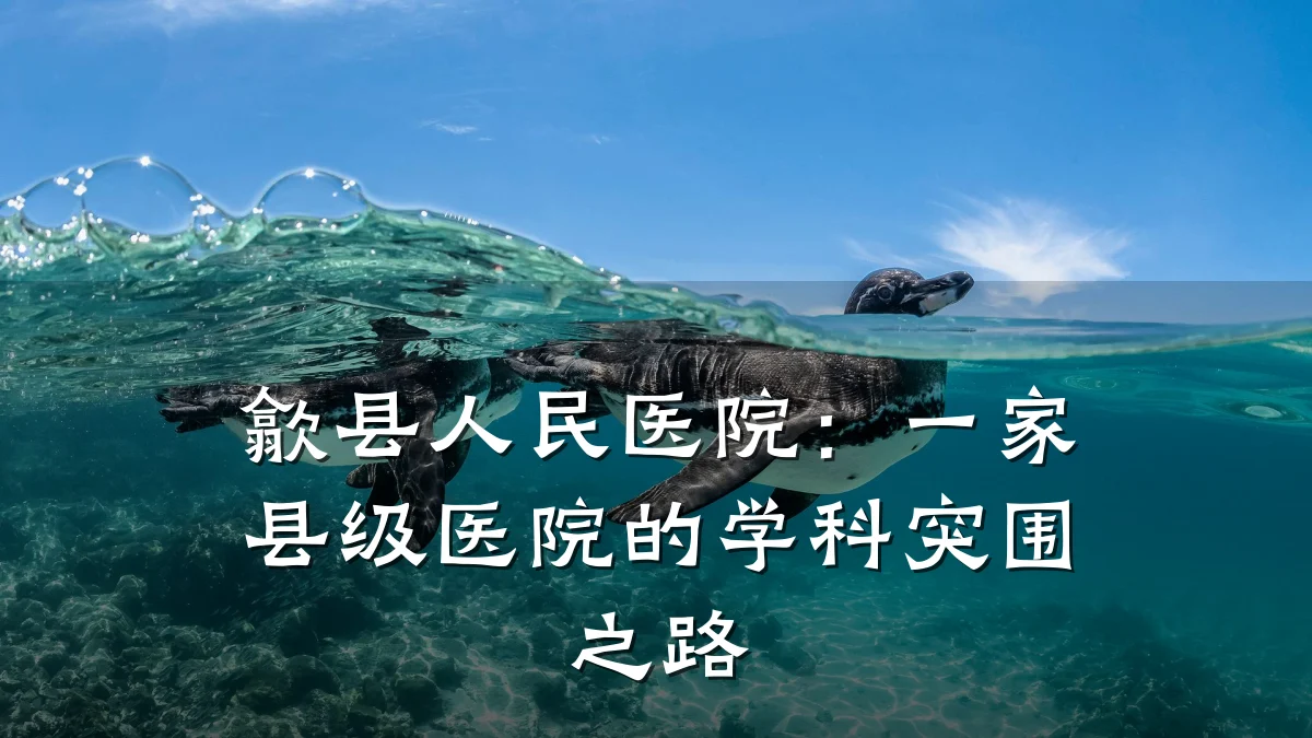 歙县人民医院:一家县级医院的学科突围之路