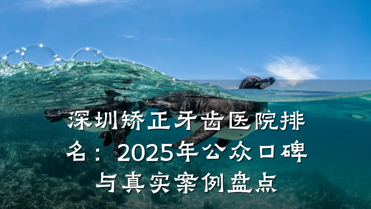 深圳矫正牙齿医院排名:2025年公众口碑与真实案例盘点