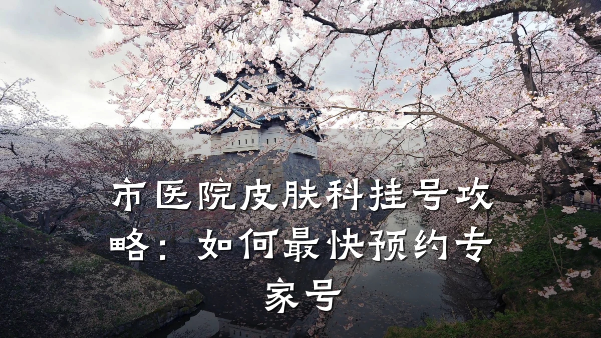 市医院皮肤科挂号攻略:如何最快预约专家号