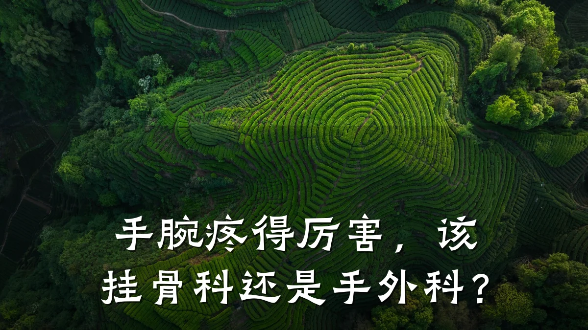手腕疼得厉害，该挂骨科还是手外科？