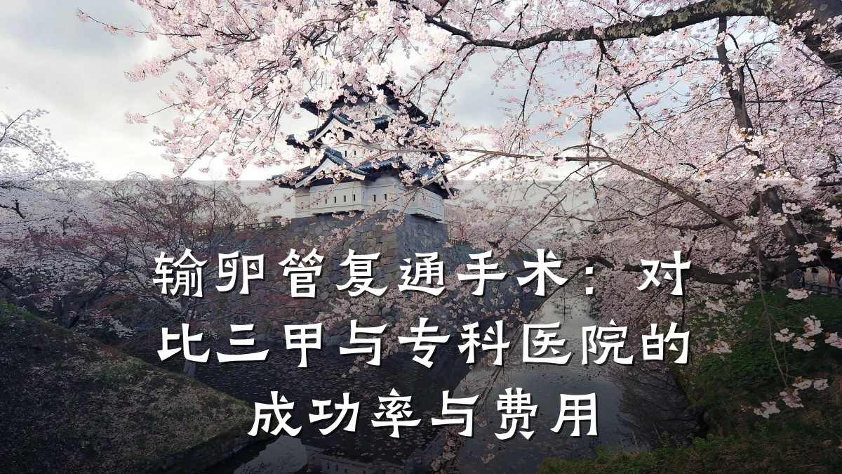 输卵管复通手术：对比三甲与专科医院的成功率与费用