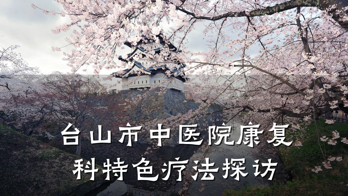 台山市中医院康复科特色疗法探访