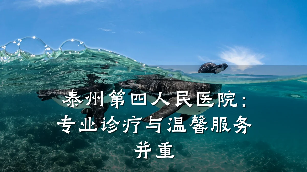 泰州第四人民医院:专业诊疗与温馨服务并重