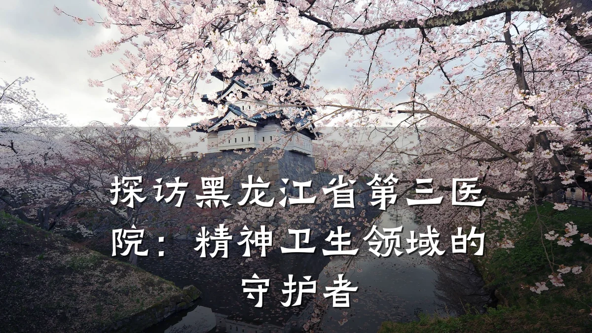 探访黑龙江省第三医院:精神卫生领域的守护者