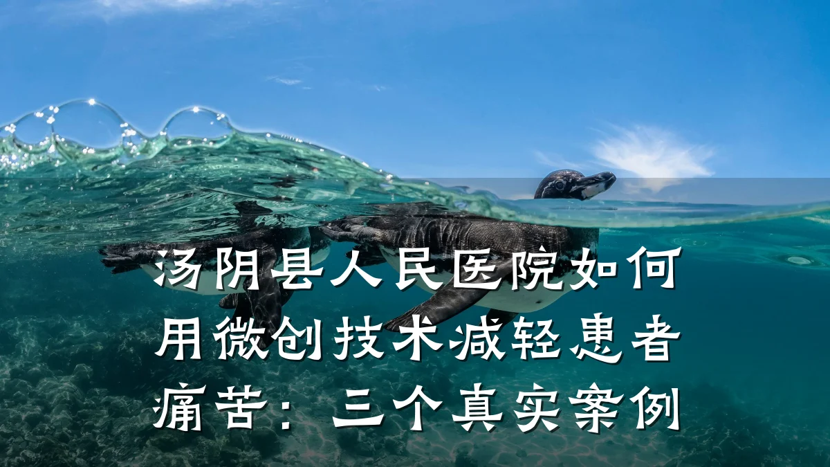 汤阴县人民医院如何用微创技术减轻患者痛苦：三个真实案例
