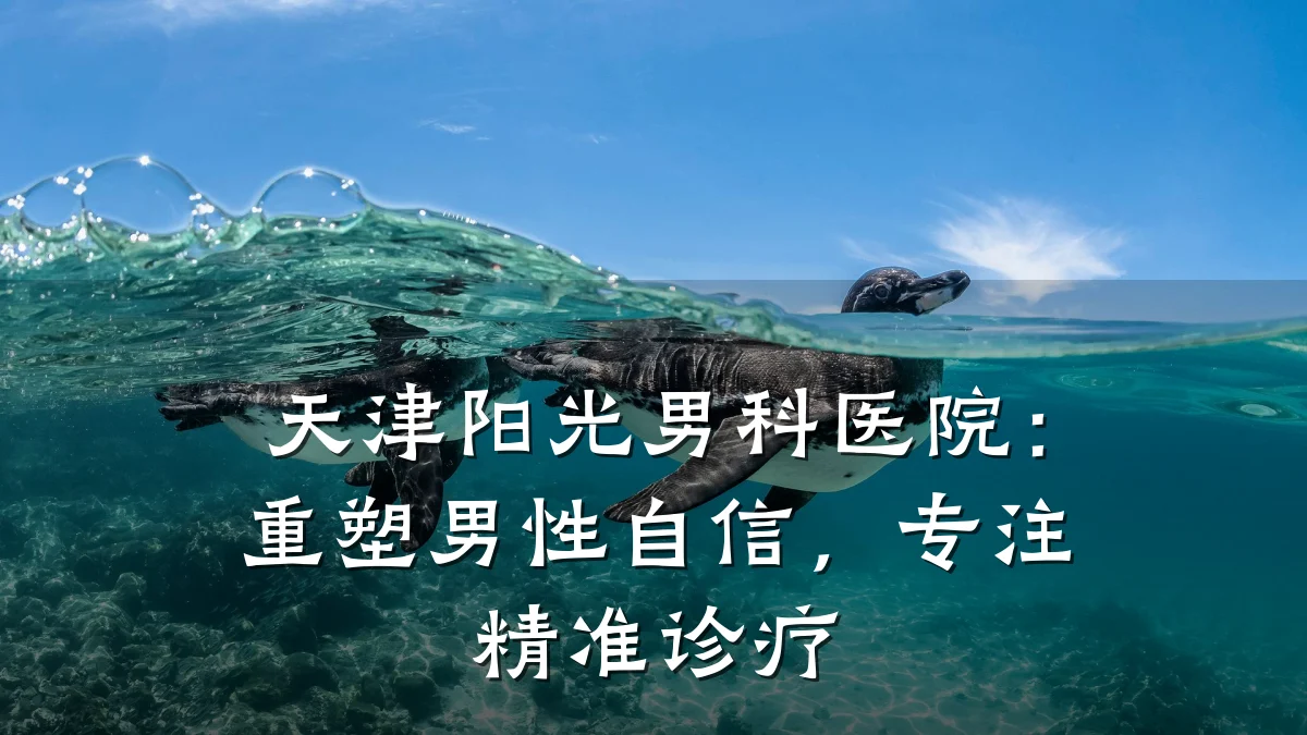 天津阳光男科医院:重塑男性自信,专注精准诊疗