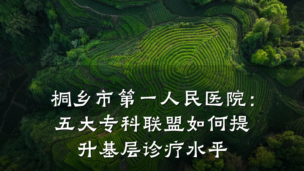 桐乡市第一人民医院：五大专科联盟如何提升基层诊疗水平