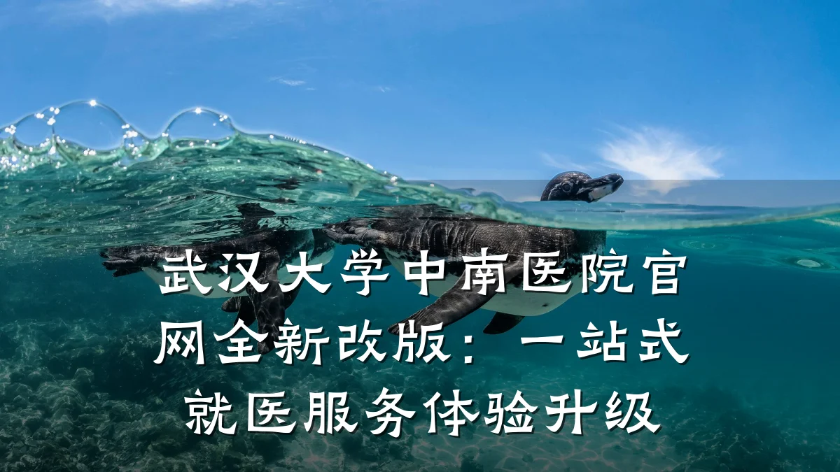 武汉大学中南医院官网全新改版:一站式就医服务体验升级