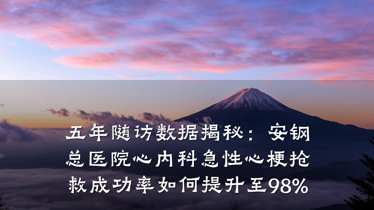 五年随访数据揭秘:安钢总医院心内科急性心梗抢救成功率如何提升至98%