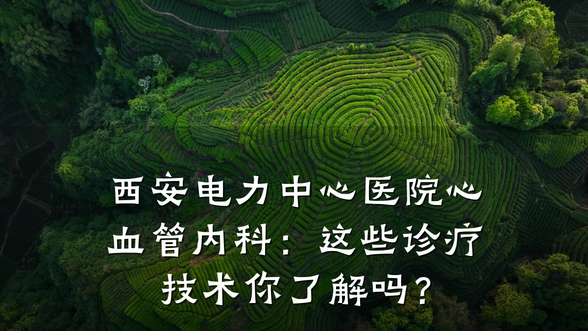 西安电力中心医院心血管内科:这些诊疗技术你了解吗?