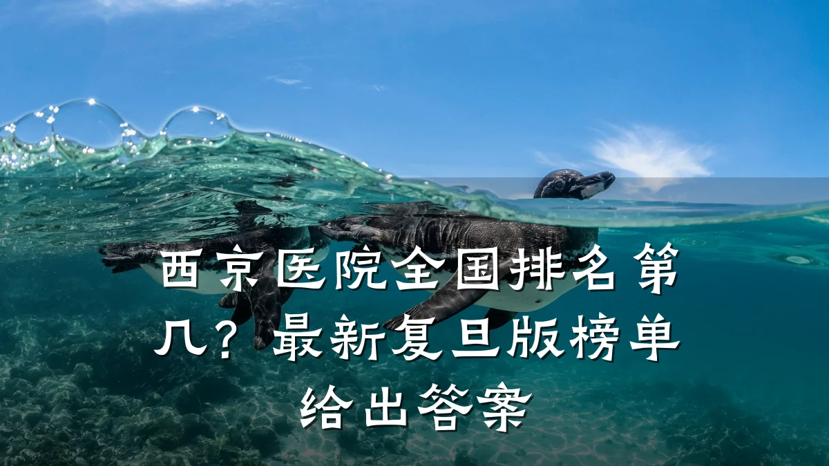 西京医院全国排名第几?最新复旦版榜单给出答案