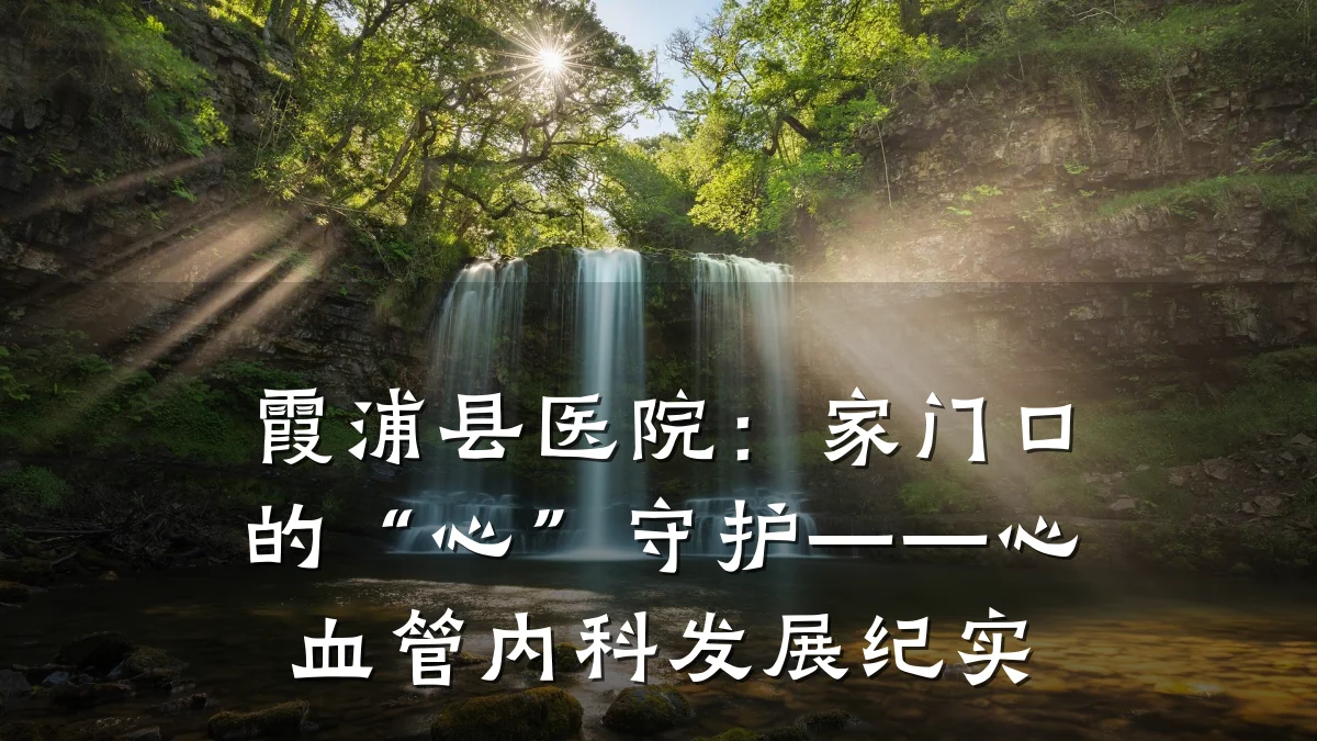 霞浦县医院:家门口的“心”守护——心血管内科发展纪实