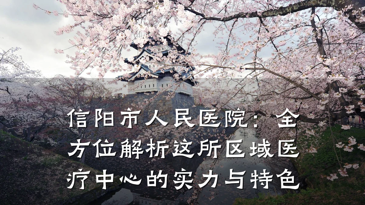 信阳市人民医院：全方位解析这所区域医疗中心的实力与特色