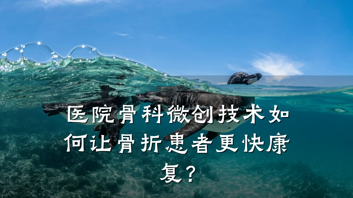 医院骨科微创技术如何让骨折患者更快康复?