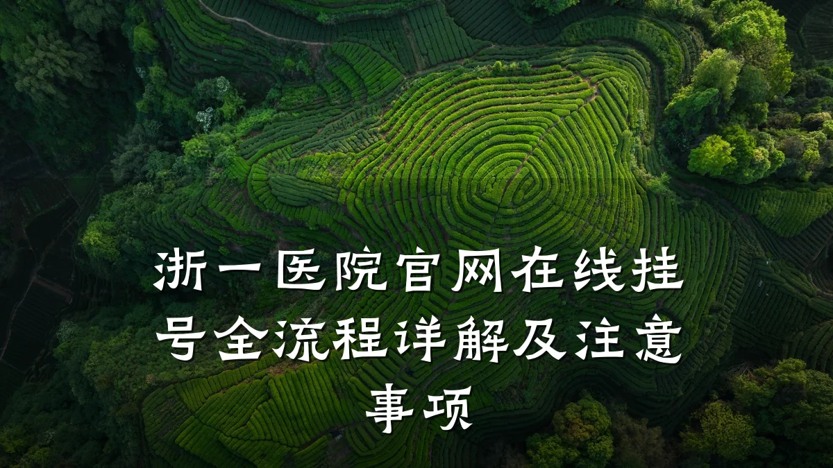浙一医院官网在线挂号全流程详解及注意事项