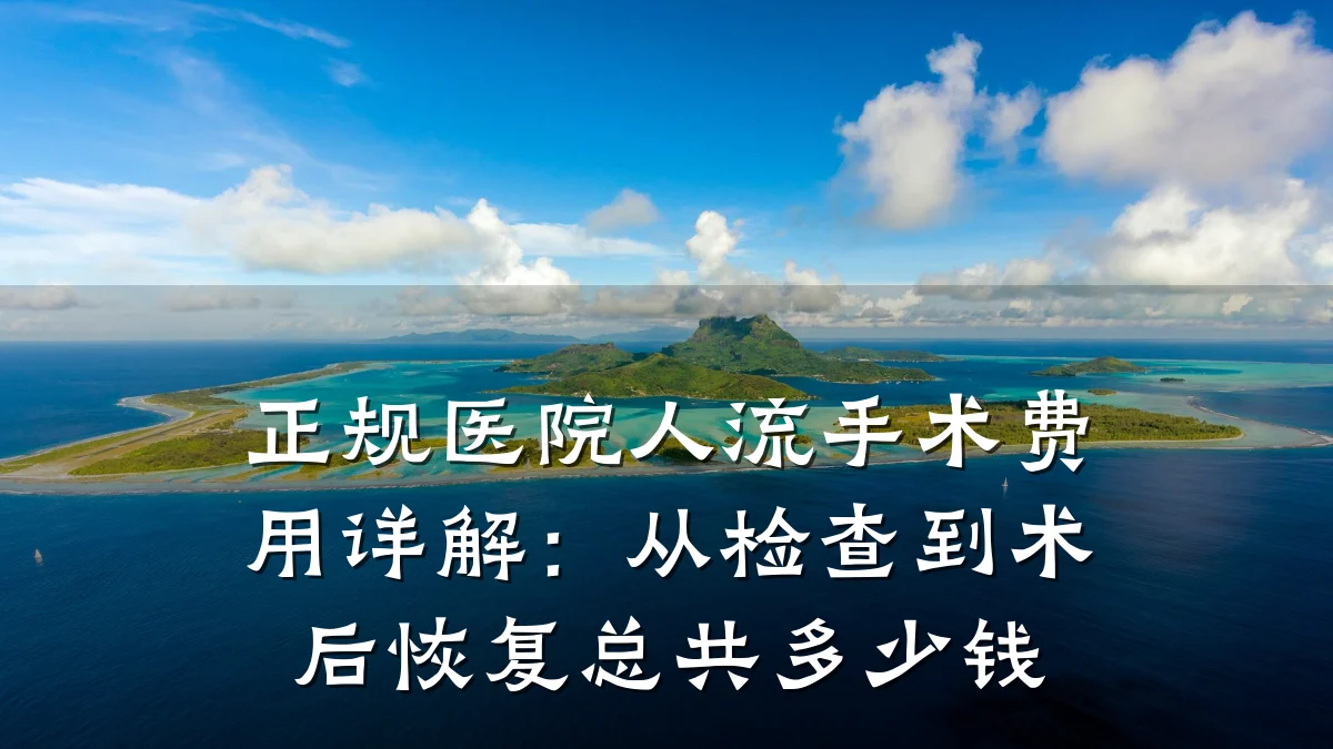 正规医院人流手术费用详解:从检查到术后恢复总共多少钱