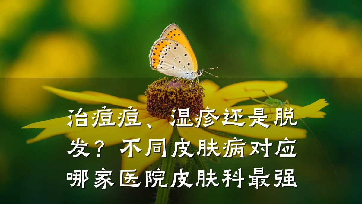 治痘痘、湿疹还是脱发?不同皮肤病对应哪家医院皮肤科最强