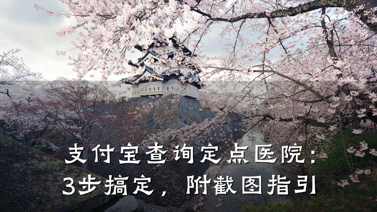 支付宝查询定点医院:3步搞定,附截图指引