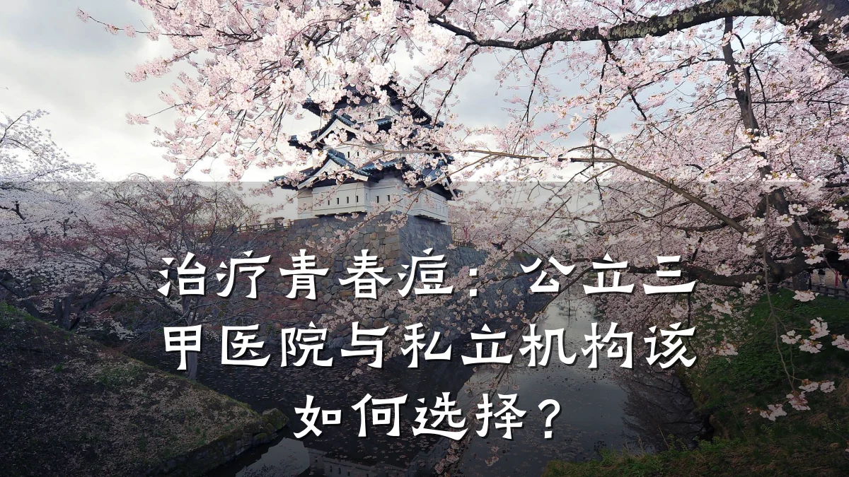 治疗青春痘:公立三甲医院与私立机构该如何选择?