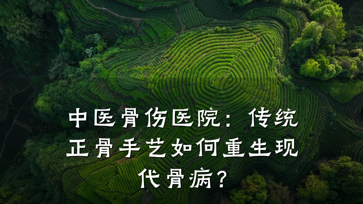 中医骨伤医院：传统正骨手艺如何重生现代骨病？