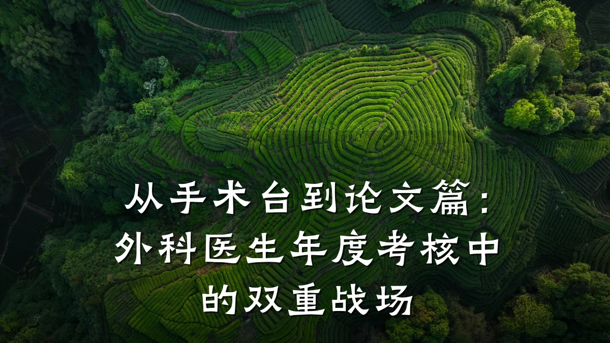 从手术台到论文篇:外科医生年度考核中的双重战场