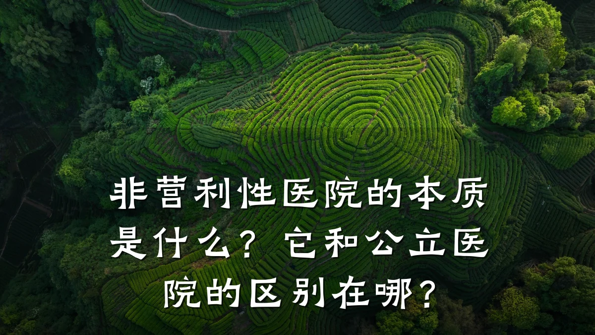 非营利性医院的本质是什么?它和公立医院的区别在哪?