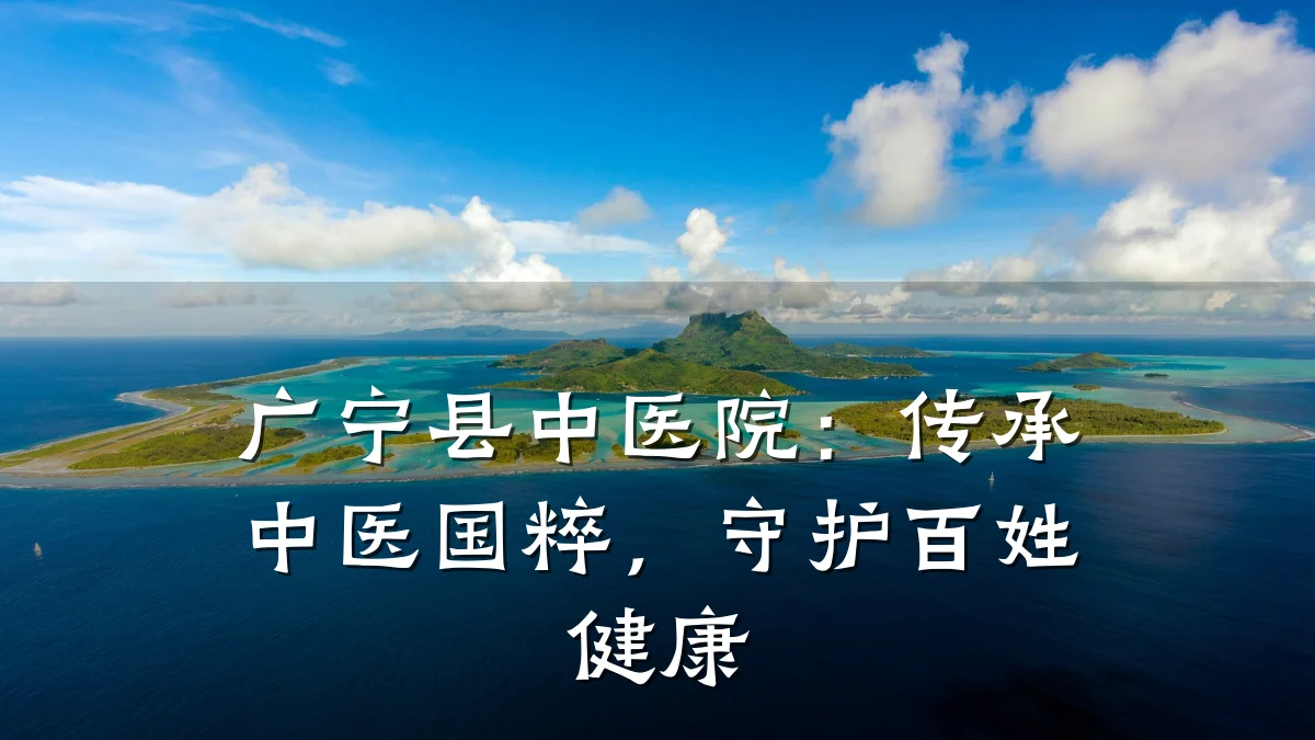 广宁县中医院：传承中医国粹，守护百姓健康