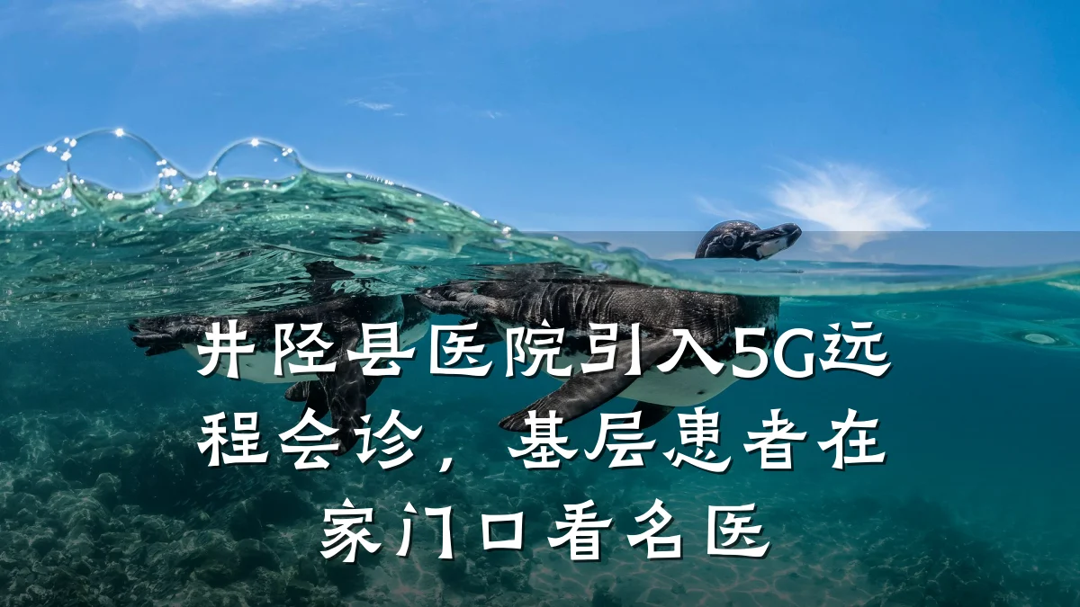 井陉县医院引入5G远程会诊,基层患者在家门口看名医