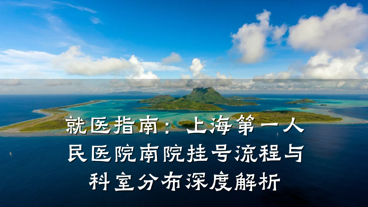 就医指南：上海第一人民医院南院挂号流程与科室分布深度解析