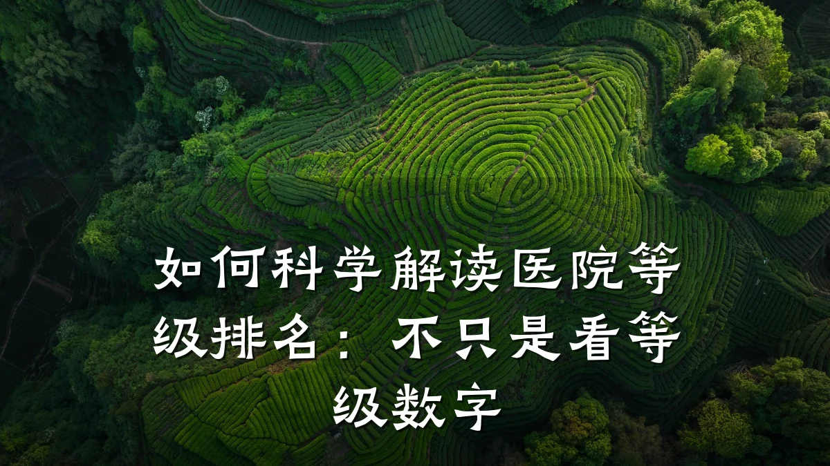 如何科学解读医院等级排名:不只是看等级数字