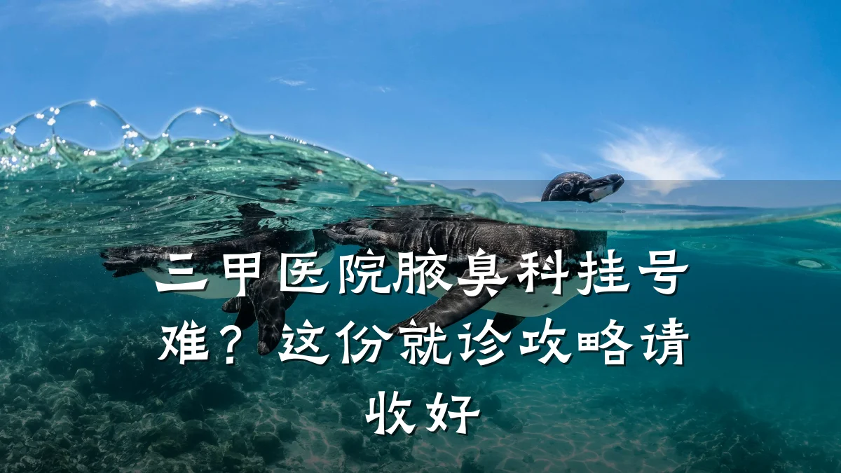 三甲医院腋臭科挂号难?这份就诊攻略请收好