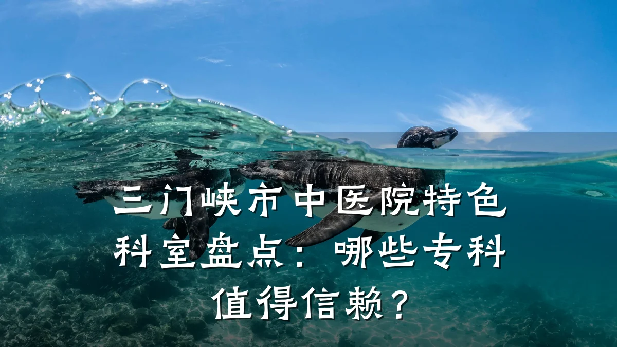 三门峡市中医院特色科室盘点:哪些专科值得信赖?