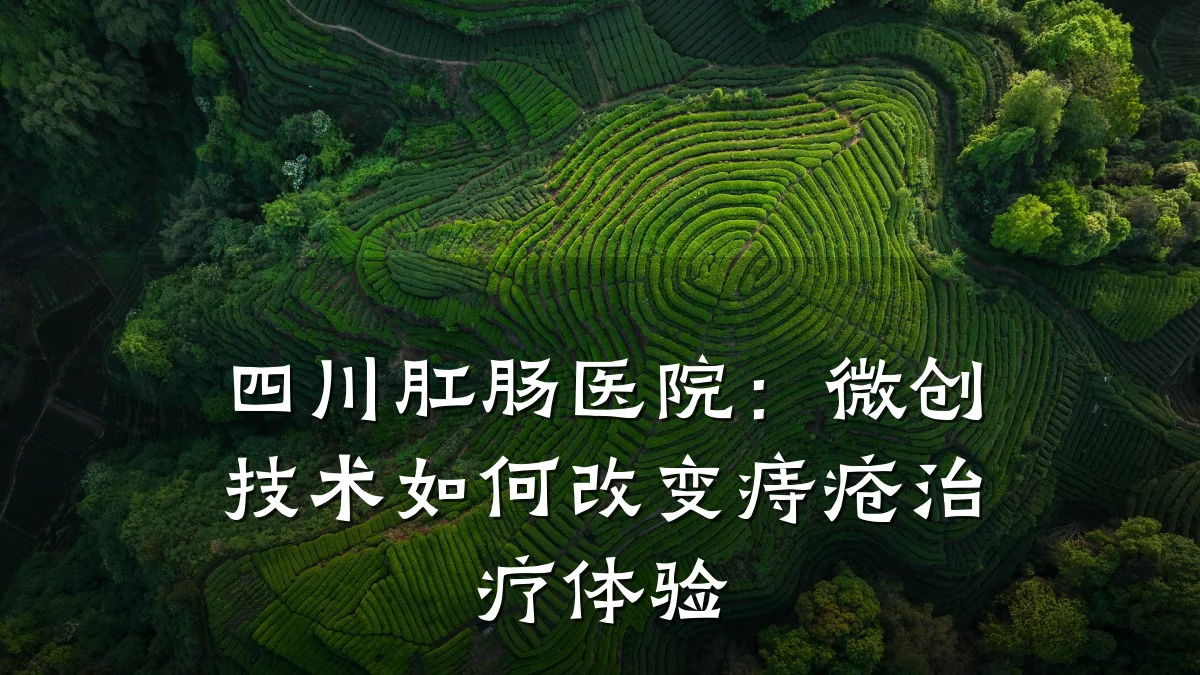 四川肛肠医院:微创技术如何改变痔疮治疗体验