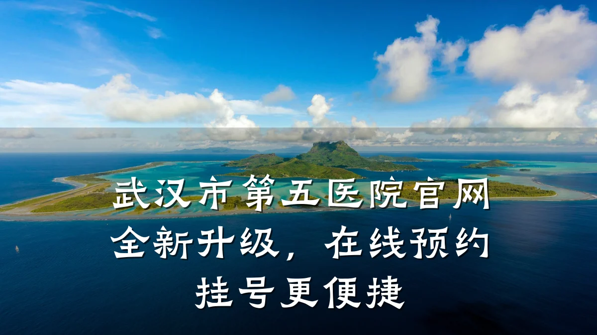 武汉市第五医院官网全新升级,在线预约挂号更便捷