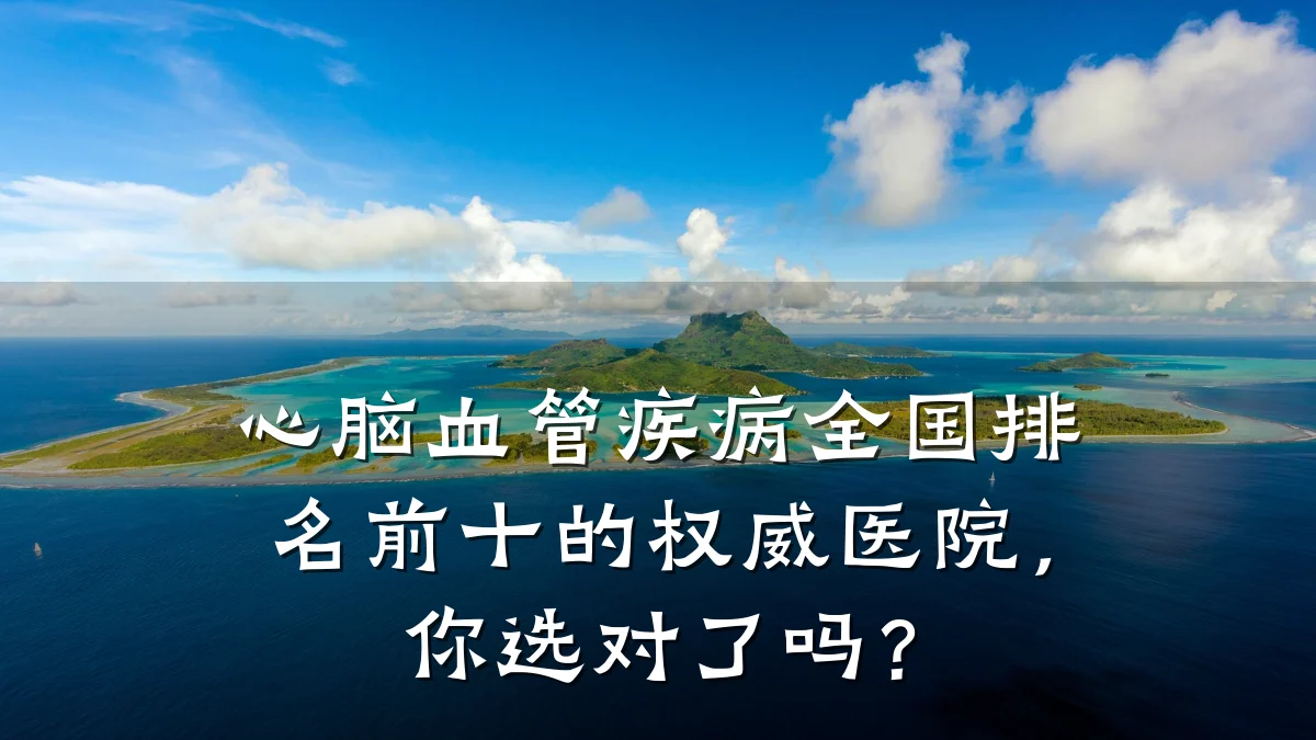心脑血管疾病全国排名前十的权威医院,你选对了吗?